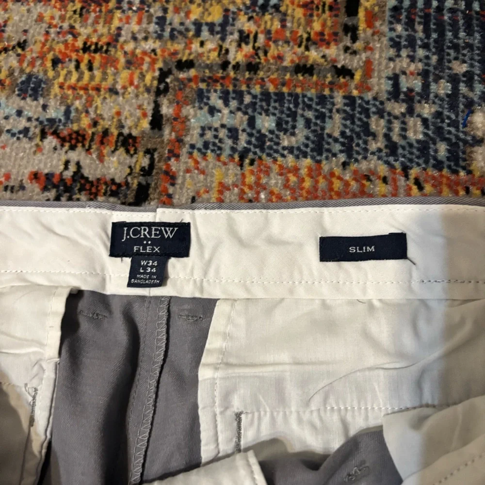 J. CREW Slim-fit flex chino pant in Slate Gray Size 34